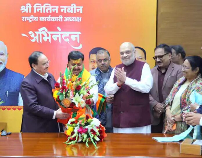 नितिन नबीन बन सकते है भारतीय जनता पार्टी के राष्ट्रीय अध्यक्ष