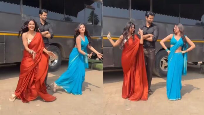 ‘नागिन 7’ के सेट पर फुल मस्ती! दो हसीनाओं के डांस के बीच घिरे आर्यमान, फैंस बोले—क्यूट मोमेंट