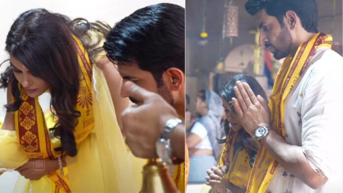 शिवरात्रि के पावन मौके पर भोलेनाथ के चरणों में झुकी टीवी की नागिन, पति के साथ किए दर्शन