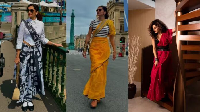 तापसी पन्नू की साड़ी लुक्स ने जीता दिल, स्टाइल और एलिगेंस का दिखा शानदार कॉम्बिनेशन