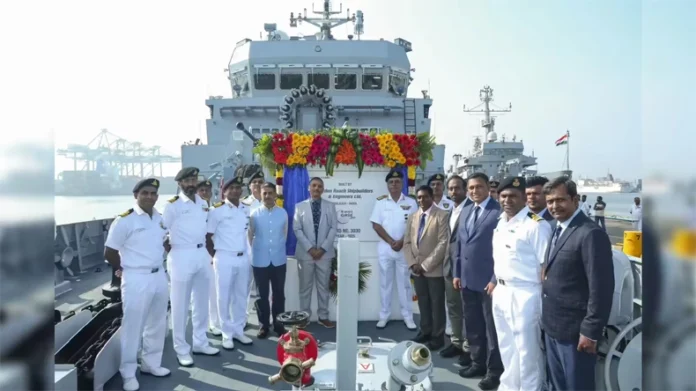 नौसेना को मिला एक और पनडुब्बी रोधी युद्धपोत ‘अंजदीप’