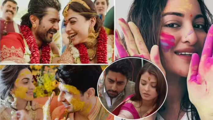 रश्मिका-विजय की पहली होली से पहले जानें, किसकी रही सूनी और किसने बरसाए रंग