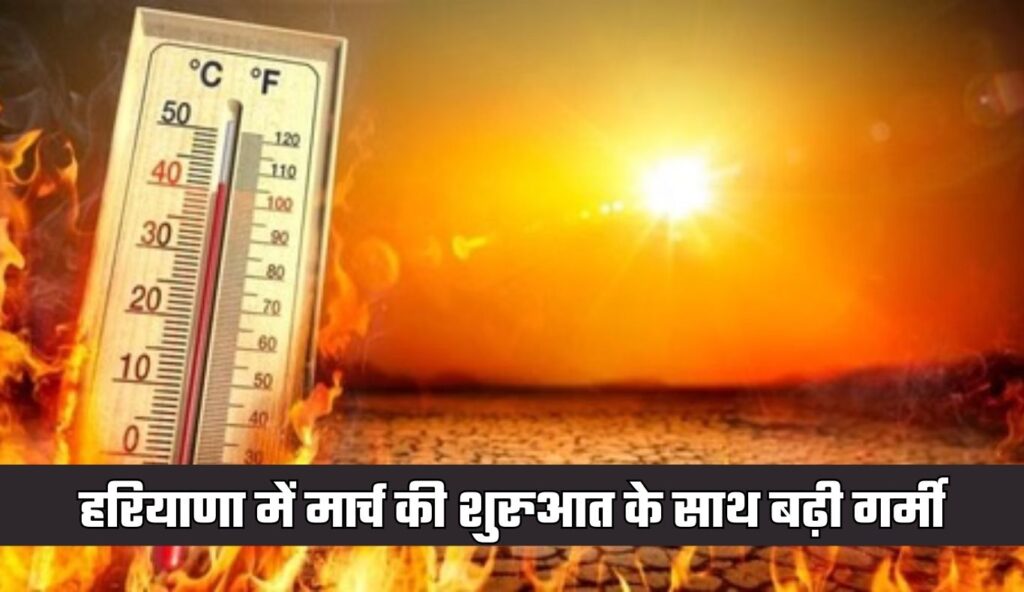हरियाणा में मार्च की शुरुआत के साथ बढ़ी गर्मी, 33°C के पार पहुंचा पारा