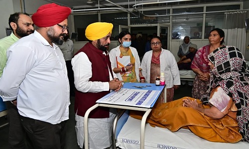 CM भगवंत मान ने बठिंडा के एडवांस्ड कैंसर इंस्टीट्यूट का अचानक दौरा, सुविधाओं का जायजा लिया