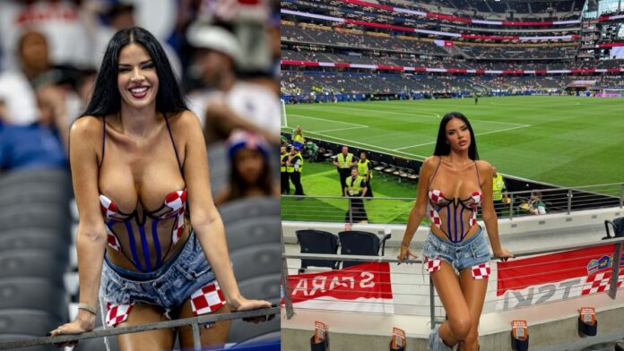 FIFA World Cup की सबसे ग्लैमरस फैन ने बढ़ाया पारा, स्टेडियम से वायरल हुईं तस्वीरें