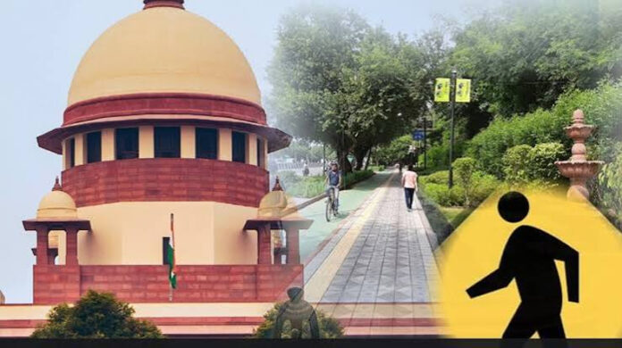 Supreme Court: फुटपाथ पर चलना पैदल यात्रियों का मौलिक अधिकार: सुप्रीम कोर्ट