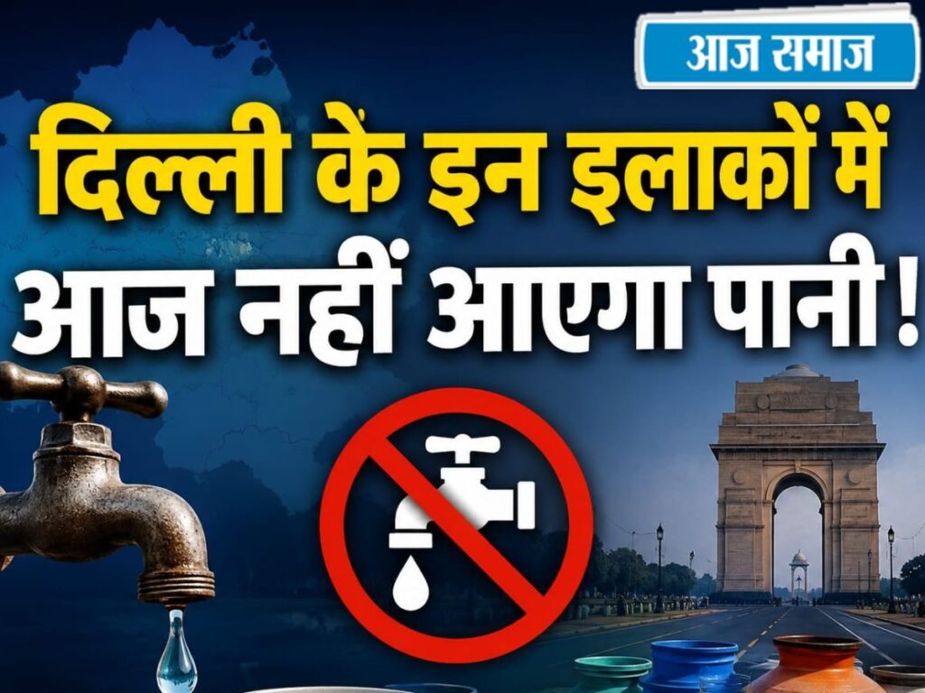 Delhi Water Supply: आज दिल्ली के इन इलाकों में पानी की सप्लाई होगी प्रभावित, पहले से कर लें तैयारी, चेक करें लिस्ट | Delhi