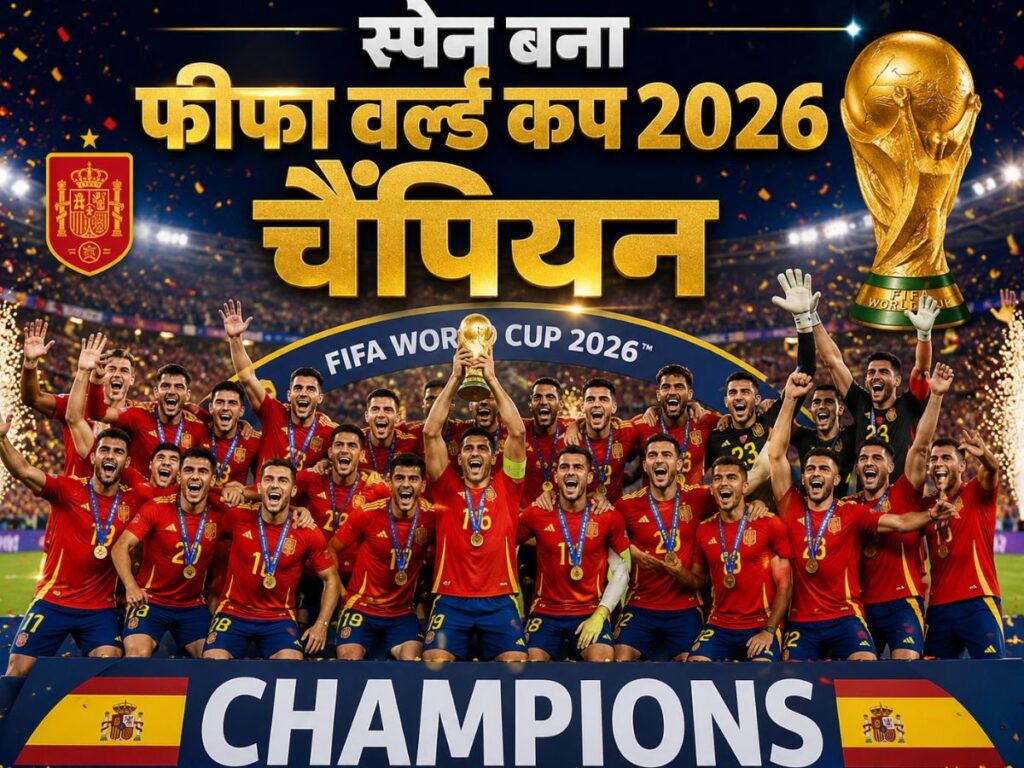 Spain wins Fifa World Cup 2026: अर्जेंटीना का टूटा सपना, स्पेन ने जीता फीफा वर्ल्ड कप 2026 का खिताब, रोड्री बने सर्वश्रेष्ठ खिलाड़ी; एम्बाप्पे ने जीता गोल्डन बूट | Sports