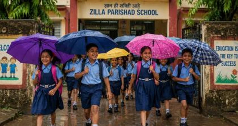 भारी बारिश के कारण उत्तर भारत के कई इलाकों में आज भी स्कूल बंद