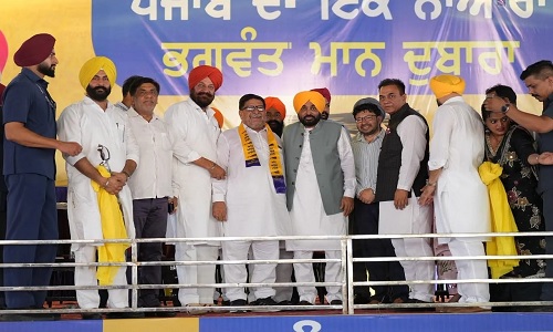 CM भगवंत मान बोले- मैं सत्ता के लिए नहीं, बल्कि पंजाब के लोगों की तरक्की के लिए सियासत करता हूं