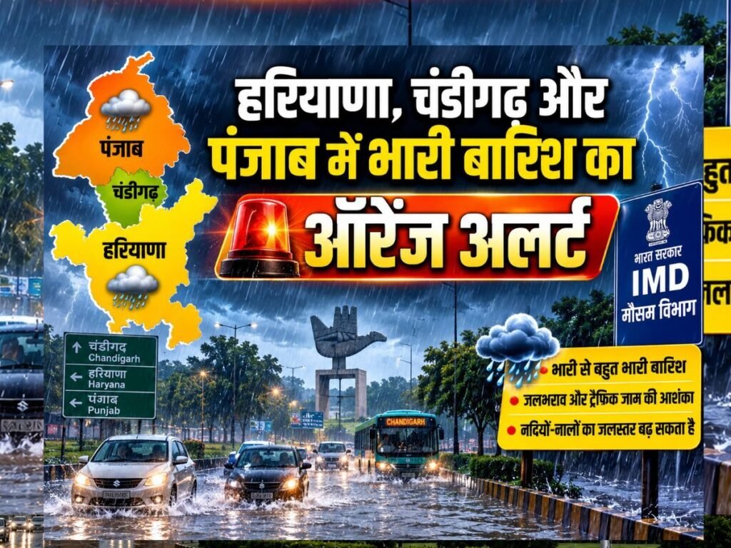 Weather Alert: दिल्ली, हरियाणा, चंडीगढ़ और पंजाब में ऑरेंज अलर्ट, भारी बारिश की संभावना, IMD ने जारी की चेतावनी | State