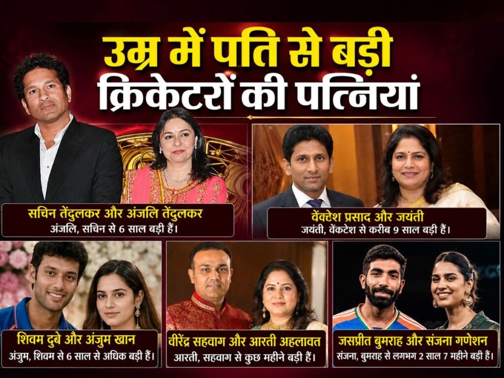 Marriage with Older girl: उम्र से बड़ी लड़की से हुआ प्यार, किसी ने डॉक्टर को किसी ने मॉडल संग लिए फेरे | Sports