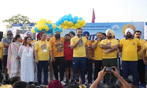 AAP की यूथ विंग ने मोहाली में ‘पंजाब यूथ रन 2026’