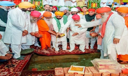 CM भगवंत मान ने श्री गुरु रविदास बाणी रिसर्च सेंटर की नींव रखी