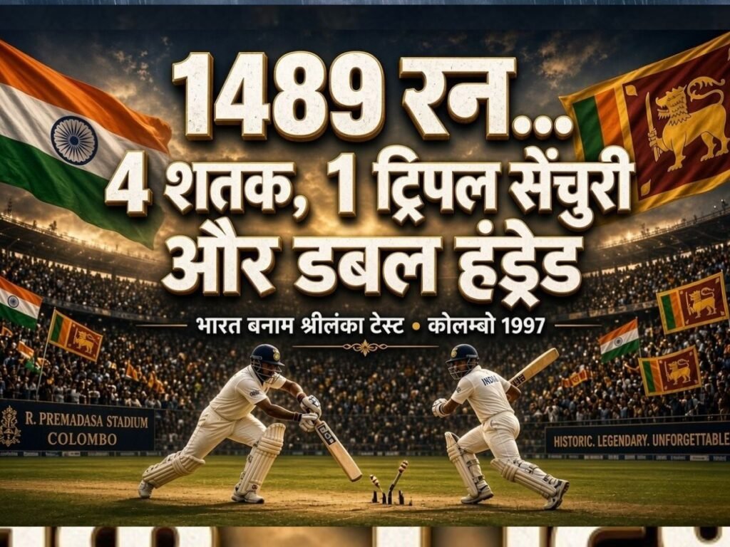 1489 रन 4 शतक, 1 ट्रिपल सेंचुरी और एक डबल हंड्रेड…भारत-श्रीलंका टेस्ट में बना ऐसा वर्ल्ड रिकॉर्ड, जिसे तोड़ना नामुमकिन | Sports