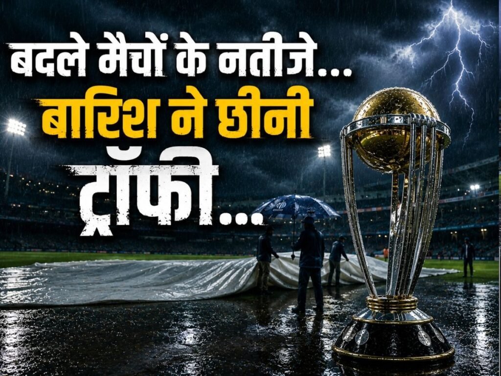 4 Rain affected Match: क्रिकेट इतिहास का सबसे बड़ा रेन ड्रामा, बदले 4 मैचों के नतीजे…बारिश ने छीनी ट्रॉफी | Sports