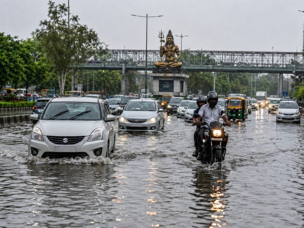Gurugram-Delhi Traffic Alert: शिव मूर्ति के पास भारी जलभराव, ट्रैफिक पुलिस ने जारी की एडवाइजरी, जानें कौन सा रूट सही | State