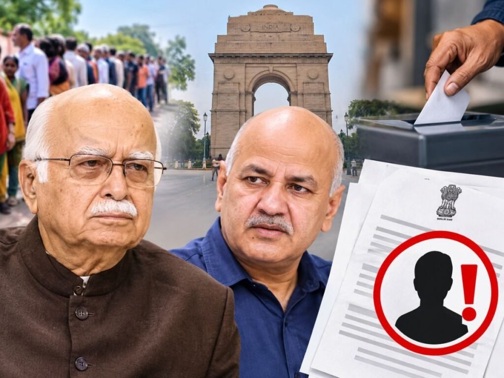 DELHI SIR: लालकृष्ण आडवाणी और मनीष सिसोदिया को नोटिस, जानें क्या है पूरा मामला, कुल 33 लाख मतदाता शामिल | National