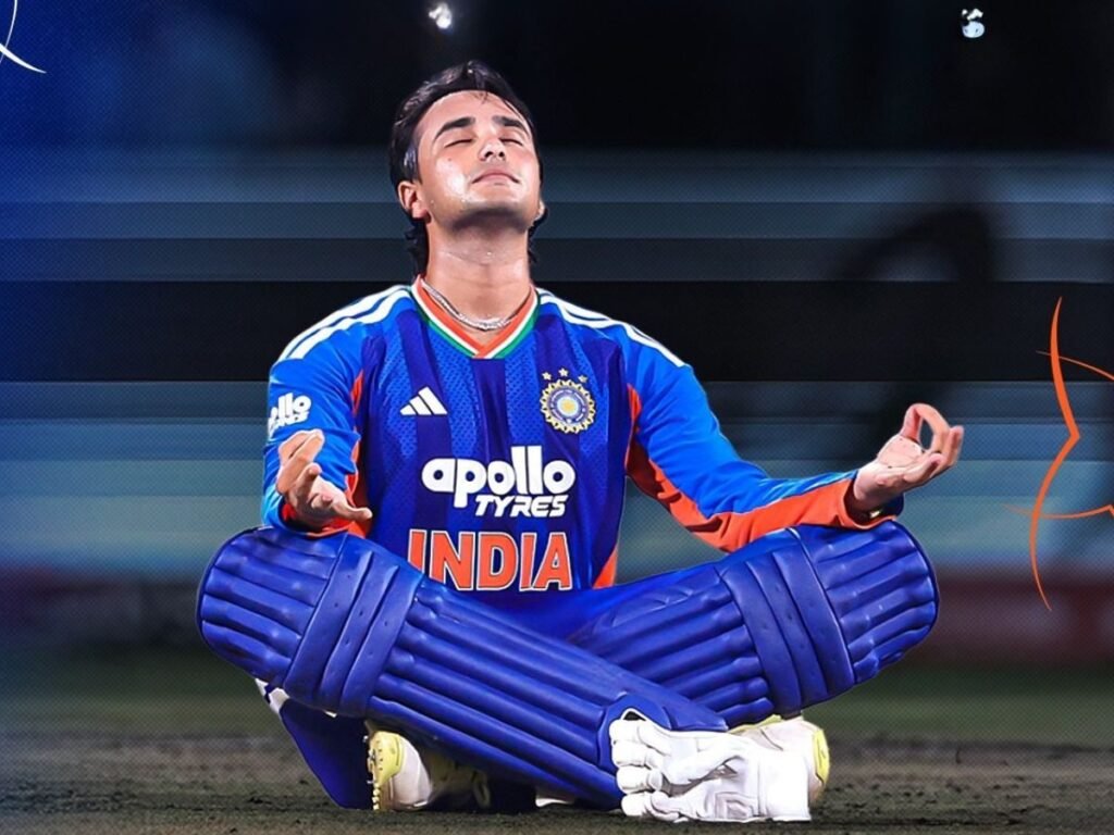Abhishek Sharma Celebration: रिकॉर्डतोड़ सेंचुरी जमाने के बाद अभिषेक शर्मा का ‘हालैंड सेलिब्रेशन’, बीच मैदान पर बल्ला छोड़ पद्मासन में बैठे | Sports