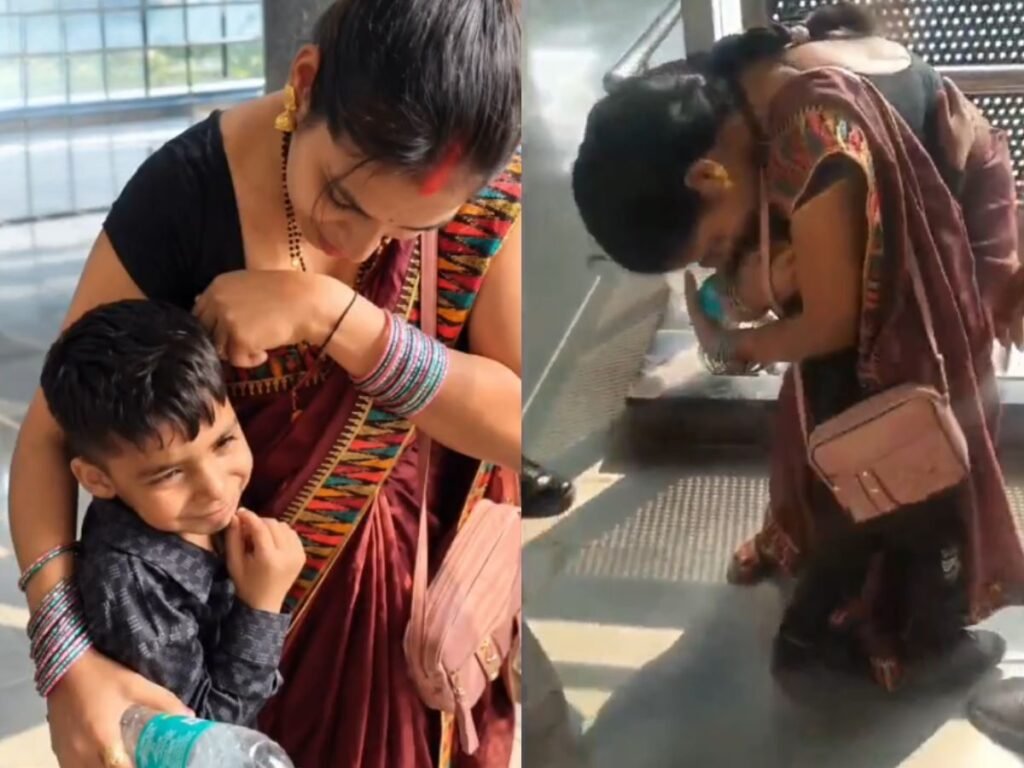 VIDEO: भागी-भागी आई मां, बिलखते बच्चे को लगाया गले…मेट्रो स्टेशन पर CISF जवान ने परिवार बिखरने से बचाया | National