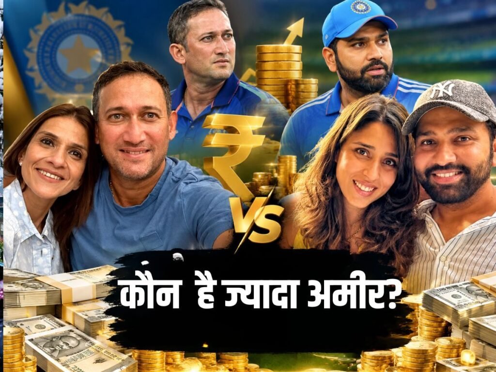 Ajit Agarkar Wife vs Rohit Sharma Wife Net Worth: अजीत अगरकर की पत्नी या रितिका सजदेह, कौन हैं ज्यादा अमीर? | Sports